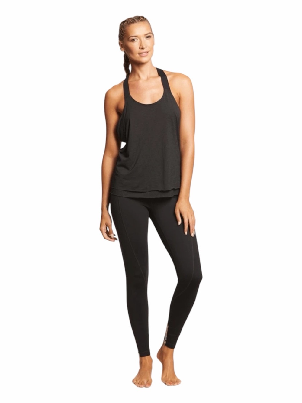 prAna Costas Leggings Black Tribal Geo Chakara Compression Size Small
